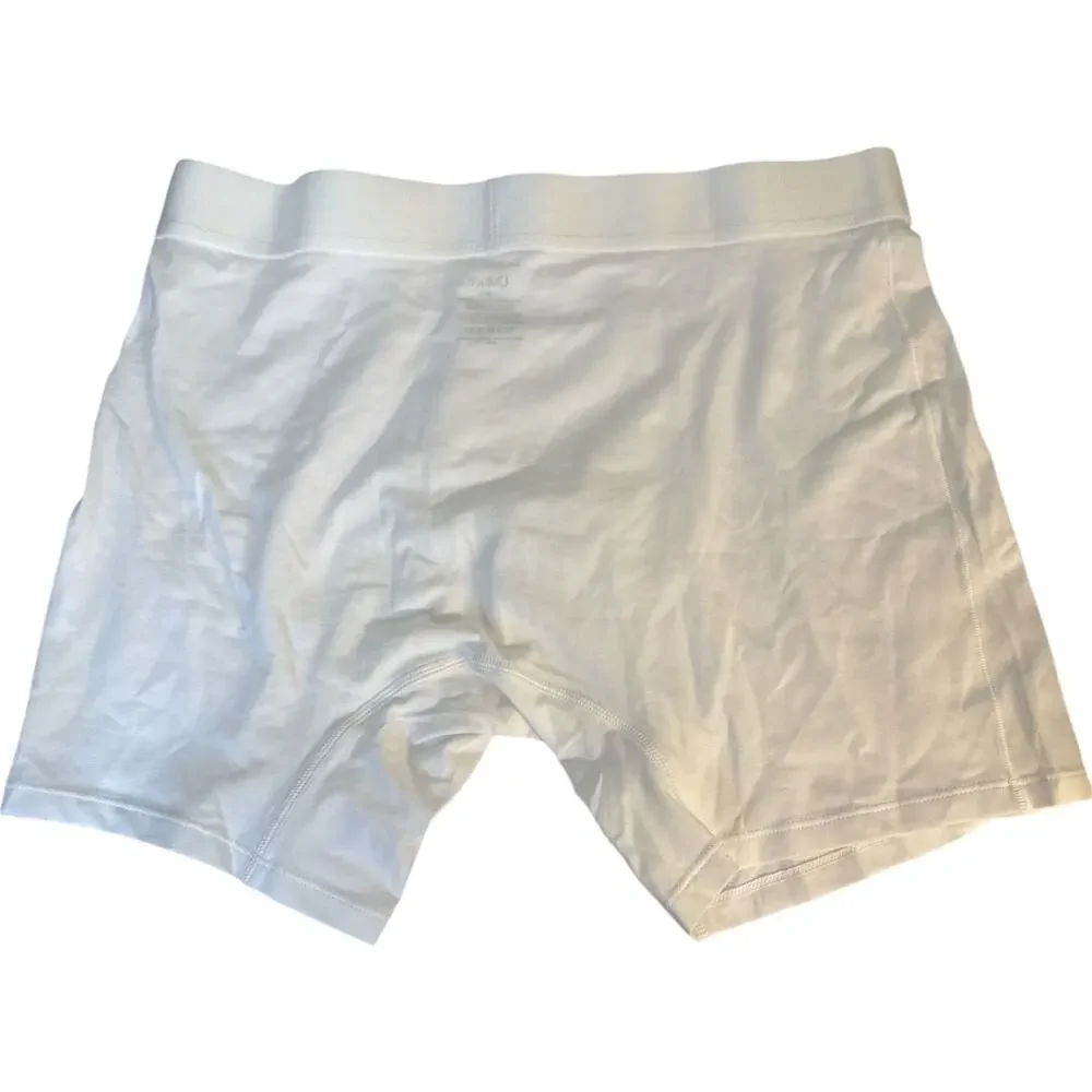 Quince Men’s Organic Cotton Stretch Boxer Briefs 3 Pack White M NWT